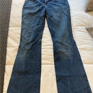 7 For All Mankind Dark Blue Flare Jeans